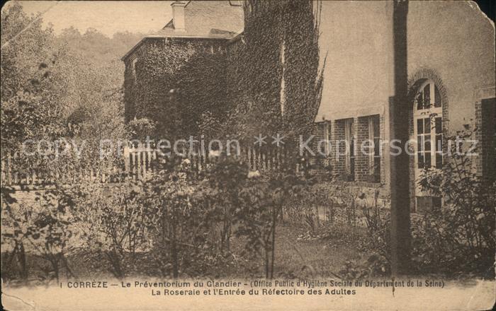 Correze Preventorium du Glandier Roseraie