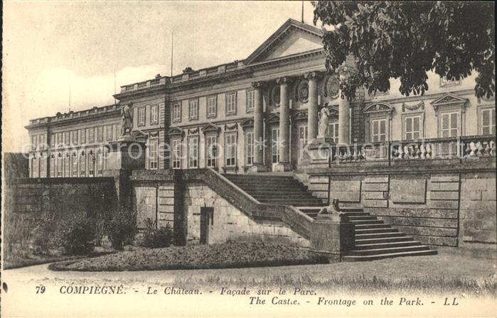 Compiegne Oise Chateau Facade sur le Parc