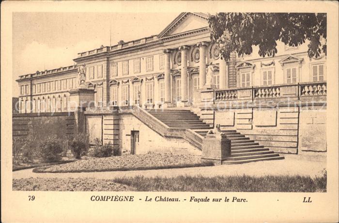 Compiegne Oise Chateau Facade sur le Parc