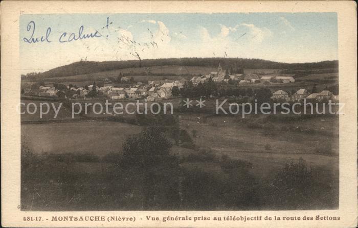 Montsauche-les-Settons Vue prise de la Route des Settons