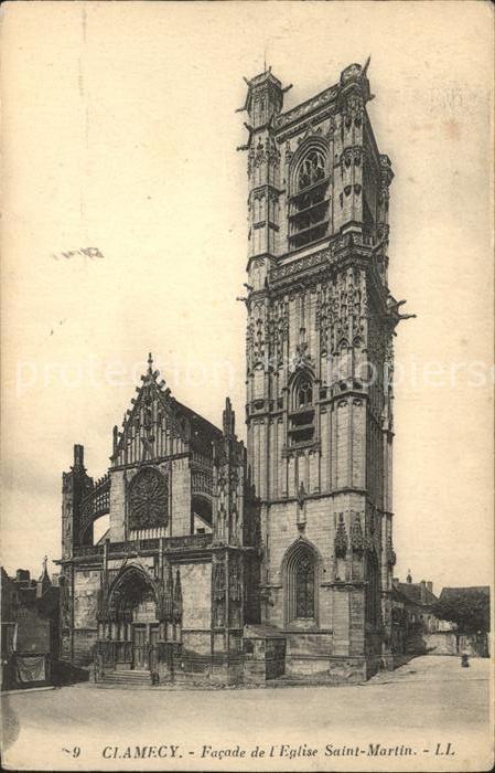 Clamecy Nievre Eglise Saint Martin Facade