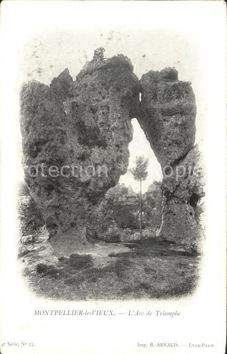 Millau Aveyron Arc de Triomphe Felsformation