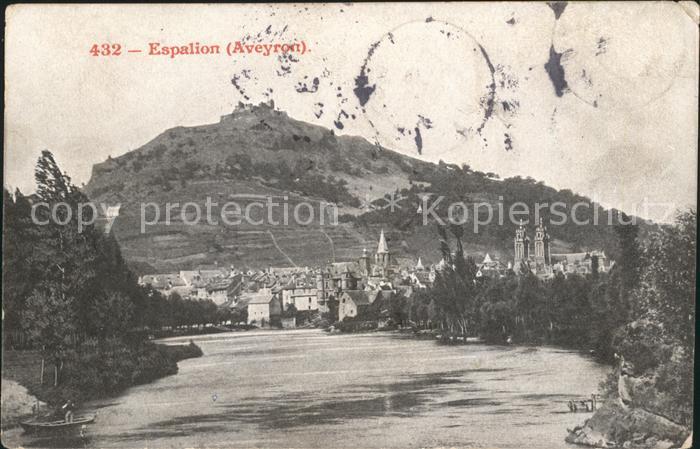 Espalion Vue des bords du Lot