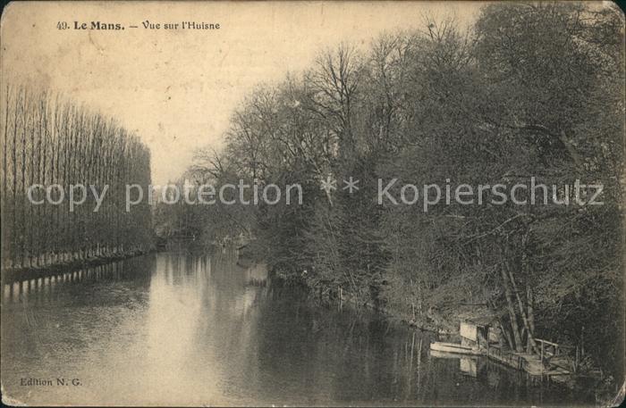 Le Mans Sarthe Vue sur l_Huisne