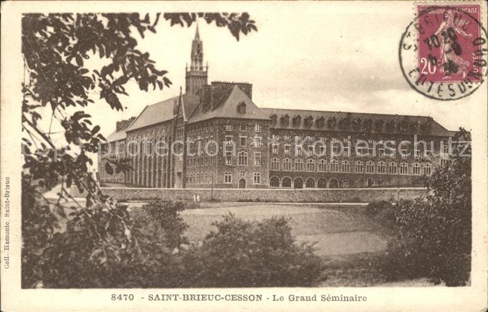 Saint-Brieuc Cotes-d Armor Grand Seminaire Quartier Cesson Stempel auf AK
