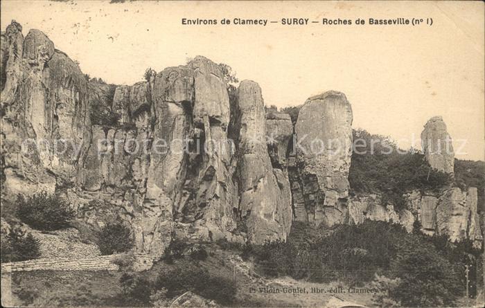 Surgy Roches de Basseville Felsformationen