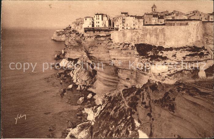 Bonifacio Corse du Sud Plateforme de calcaire blanc Steilkueste