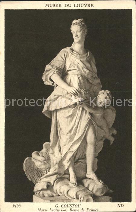 Skulpturen Marie Leczinska Reine de France G. Cous