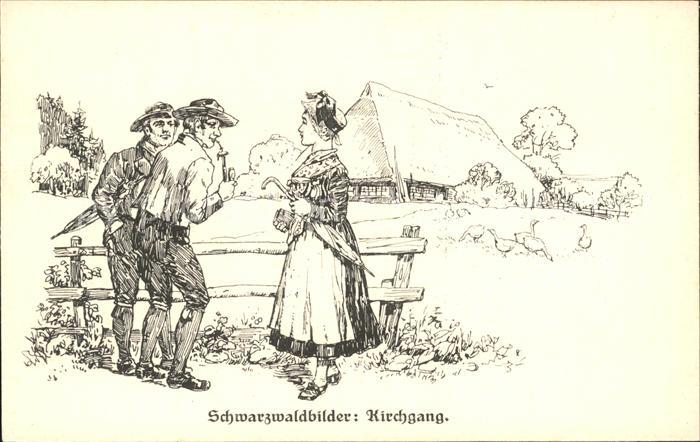 Religion Männer Frau Kirchgang Schwarzwald