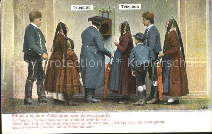 Telefon Trachten Schwarzwald Volksleben Gedicht