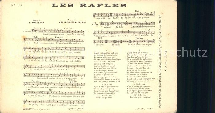 Liederkarte Les Rafles