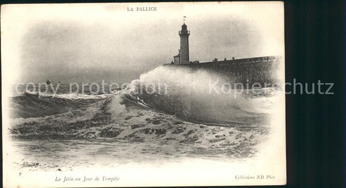 Leuchtturm Lighthouse Pallice Jetee Tempete