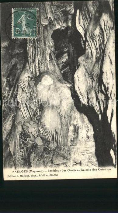 Hoehlen Caves Grottes Saulges Galerie des Colonnes