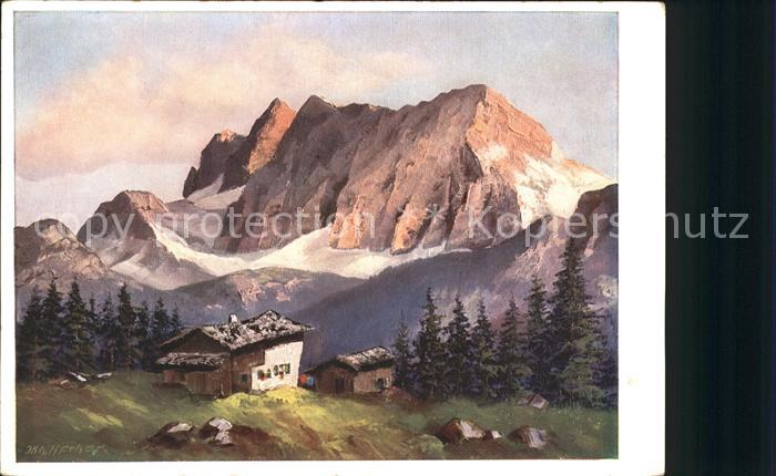Kuenstlerkarte J. Hecker Nr. 1496 Berge Natur Emil Koehn Verlag