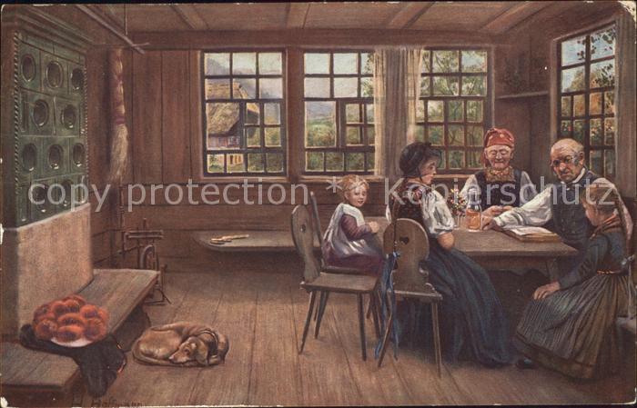 Hoffmann Heinrich Sonntagsfrieden Nr. 249 Trachten Hund