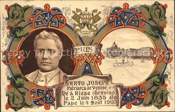 Papst Pius X. Sarto Joseph Patriarca de Venis