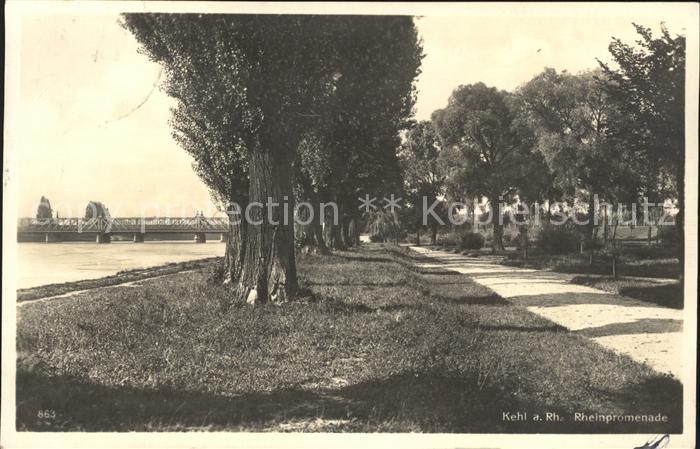 Kehl Rhein Rheinpromenade