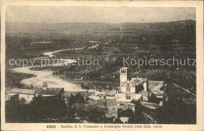 Assisi Umbria Basilica di San Francesco e Campagna Umbra