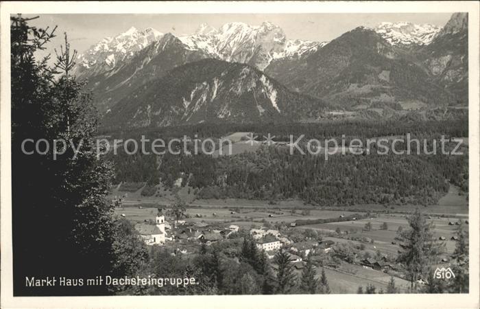 Markt Haus Ennstal Panorama mit Dachsteingruppe