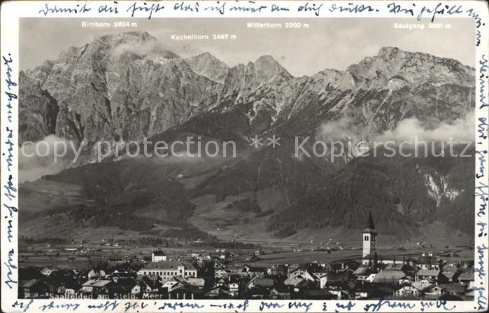 Saalfelden Steinerne Meer Panorama