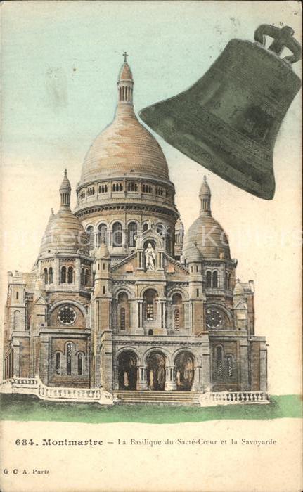 Montmartre Paris Basilique du Sacre Coeur et la Savoyard