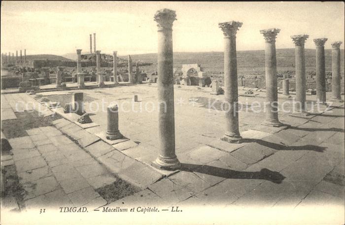 Timgad Ruines Romaines Marcellum et Capitole R