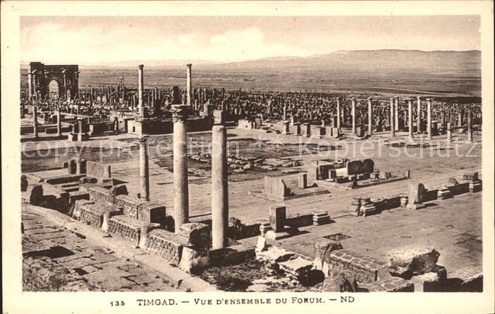 Timgad Ruines Romaines Forum Ruinen Antike Stä