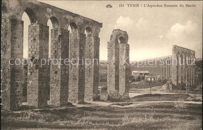 Tunis Aqueduc Romain du Bardo Ruinen Antike S
