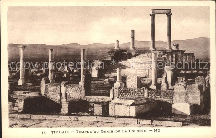 Timgad Ruines romaines Temple du Genie de la C