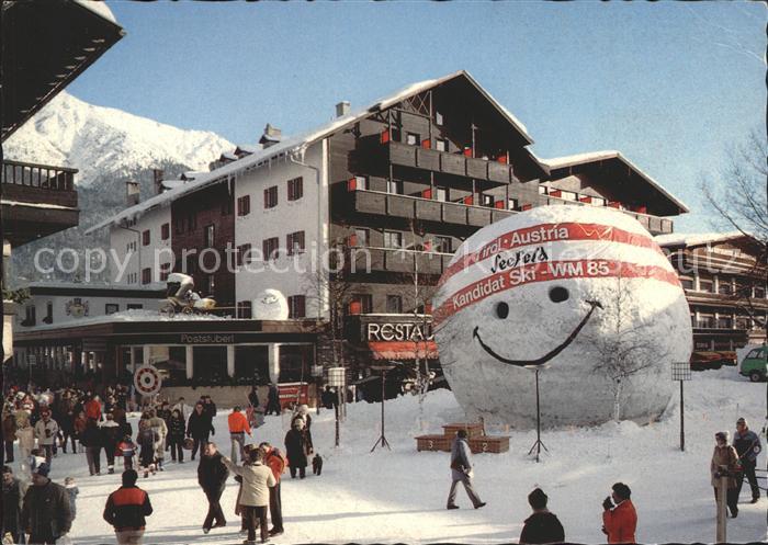 Seefeld Tirol Hotel Post Ortspartie Wintersportplatz Ski Weltmeisterschaft