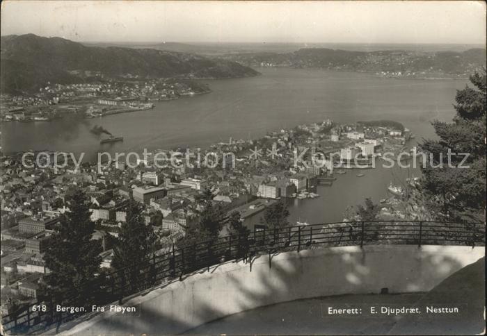 Bergen Norwegen Panorama