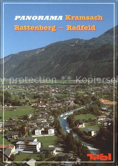 Kramsach Panorama Unterinntal Blick gegen Rattenberg Radfeld und Voldoepp