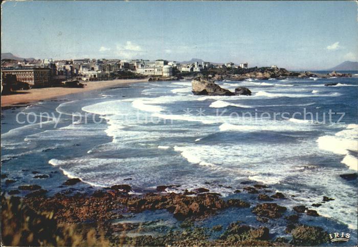 Biarritz Pyrenees Atlantiques Vue sur la Mer Plage