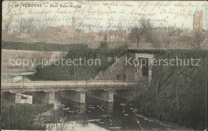 Peronne 80 Somme Pont Saint Nicolas