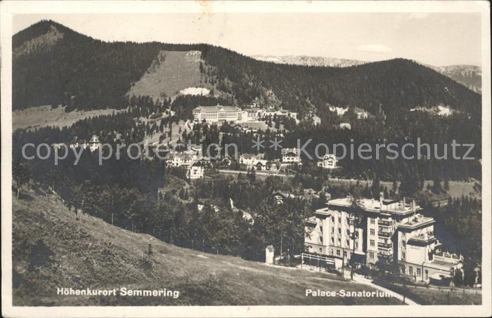 Semmering Niederoesterreich Palace Sanatorium