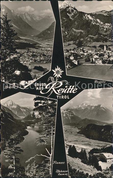 Reutte Tirol Totalansicht Plansee Hahnenkamm