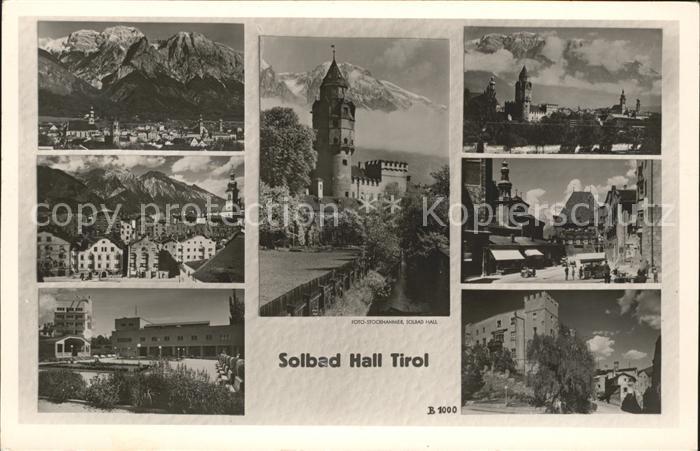 Hall Tirol Orts und Teilansichten Burg Strassenpartie