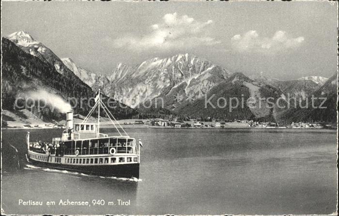 Pertisau Achensee Am Aachensee Dampfschiff