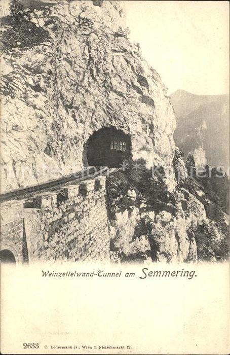 Semmering Niederoesterreich Weinzettelwand Tunnel am Semmering