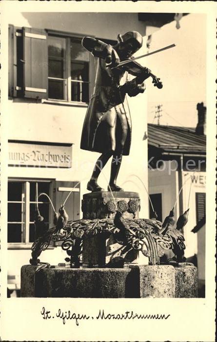 St Gilgen Salzkammergut Mozartbrunnen