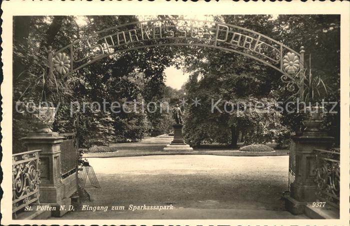 St Poelten Eingang zum Sparkassapark