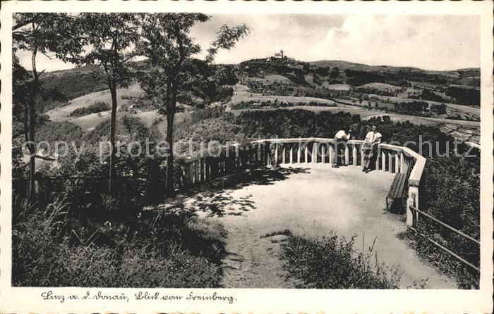 Linz Donau Blick vom Freinberg