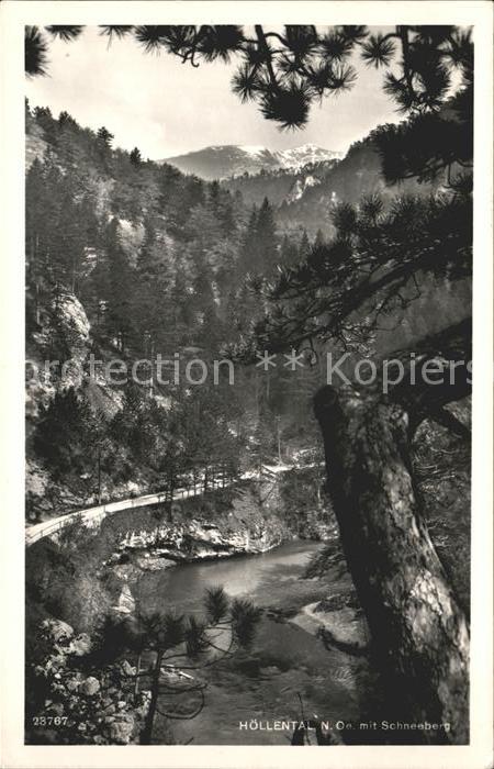 Hoellental Niederoesterreich mit Schneeberg