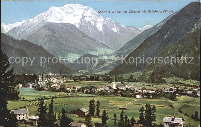 Mayrhofen Zillertal mit Gruenberg
