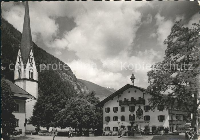 Mayrhofen Zillertal Gasthof Kramerwirt Kirche