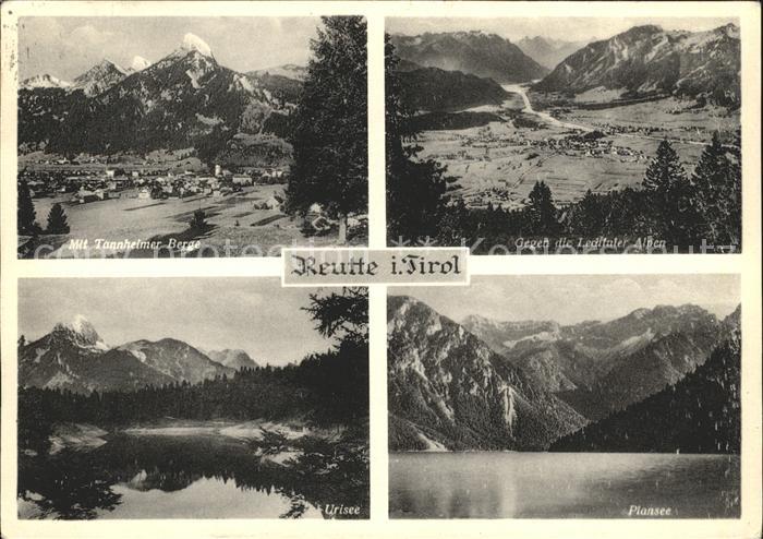 Reutte Tirol Tannheimer Berge Lechtaler Alpen Urisee Plansee