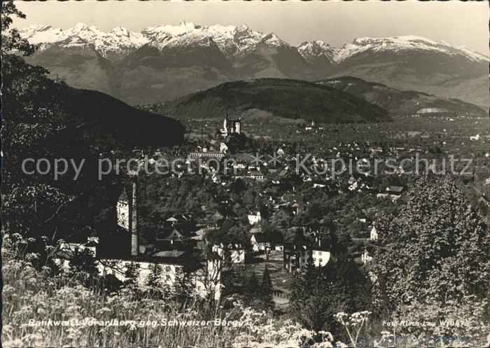 Rankweil Vorarlberg mit Schweizer Alpen