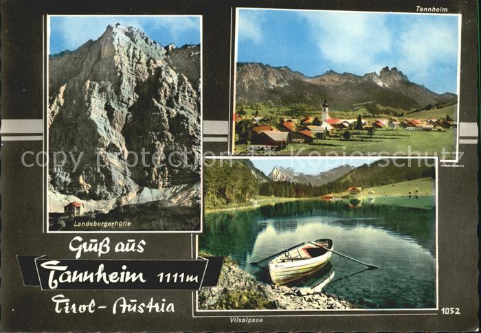Tannheim Tirol Landsbergerhuette Ortsblick Vilsalpsee