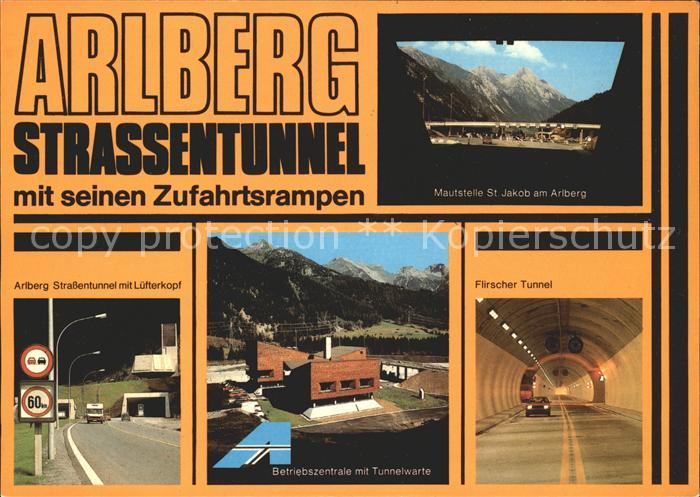 Arlberg Mautstelle St Jakob Strassentunnel mit Luefterkopf Tunnelwarte Flirscher