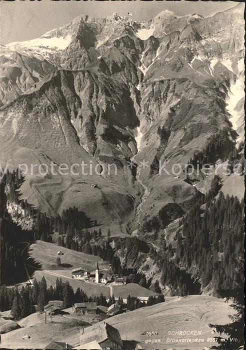 Schroecken Vorarlberg mit Braunarlsspitze